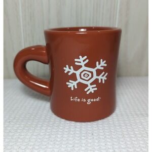 Life Is Good Diner Style Coffee Mug Snowflake Do What You Like Like What You Do